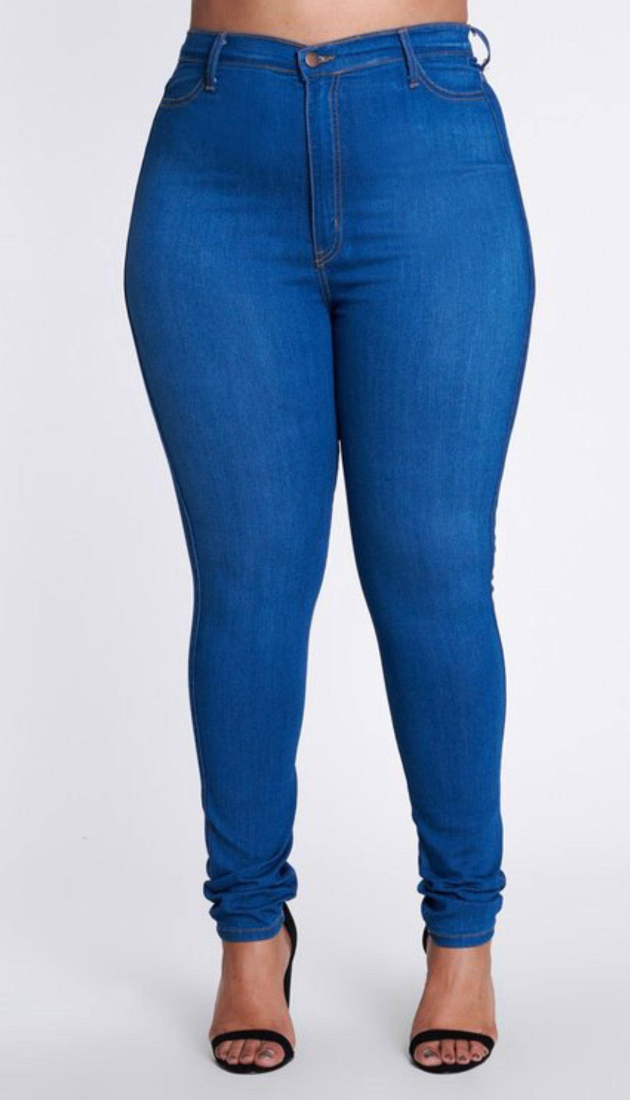 Fashion Nova High Waist Jeans 1X Plus Size Skinny